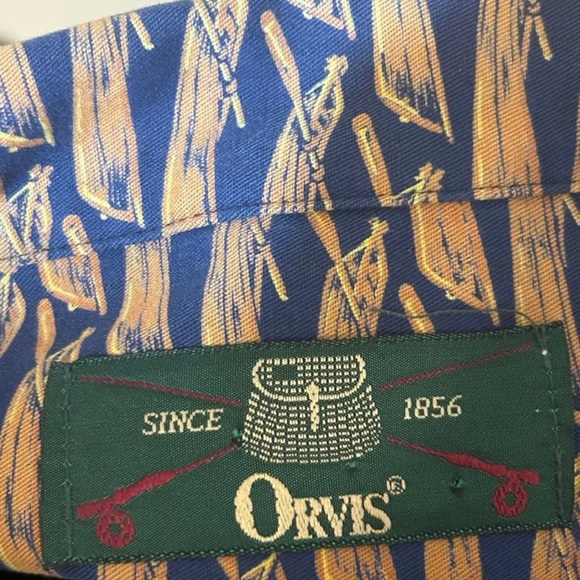 Orvis Canoe Print Short Sleeve Shirt - Picture 4 of 6